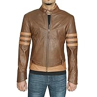 Mens Napa Real Leather Jacket Winter Fashion Coat A839