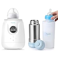 Portable Travel Bottle Warmer Bundle with 5-in-1 Ultra-Fast Bottle Warmer