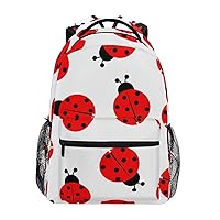 Ladybug Backpack for Girls,Kids Ladybug Backpack Toddlers Ladybug Bookbag Fits 14 Inch Laptop