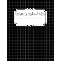 Cuaderno de Papel Cuadriculado 4x4 (Negro): Diario de cuadrícula para Matemáticas, Dibujo y Diseño | Ideal para Estudiantes, Ingenieros y Artistas | 21,59 cm x 27,94 cm | 100 páginas (Spanish Edition)