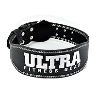 Ultra Fitness Gear Belt, Genuine Leather Weight Lifting Belt, Training Belt, and Straps Belt, Lower Back Support and Injury Prevention for Gym Fitness Workout Cross-Training for Men's