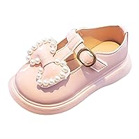Dance Shoes for Girls Toddler Wedding Party Dress Sandals Kids Baby Party Wedding Anti-slip Sticky Shoelace Sandals Shoes