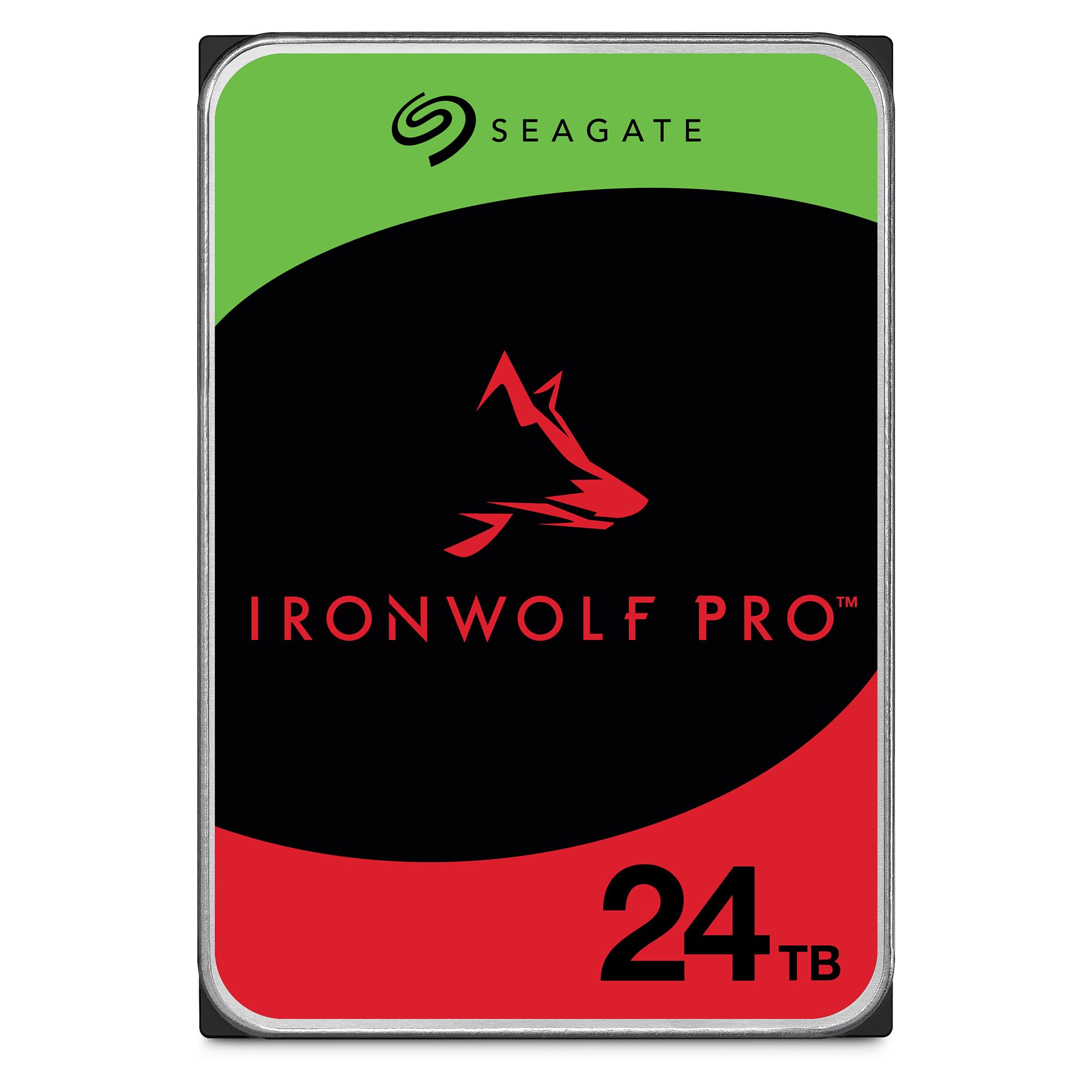 Seagate IronWolf Pro 24TB Enterprise NAS Internal HDD Hard Drive – CMR 3.5 Inch SATA 6Gb/s 7200 RPM 512MB Cache for RAID Network Attached Storage, Rescue Services (ST24000NT002)