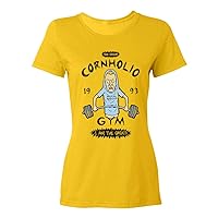 Cornholio Gym Ladies Crewneck T-Shirt
