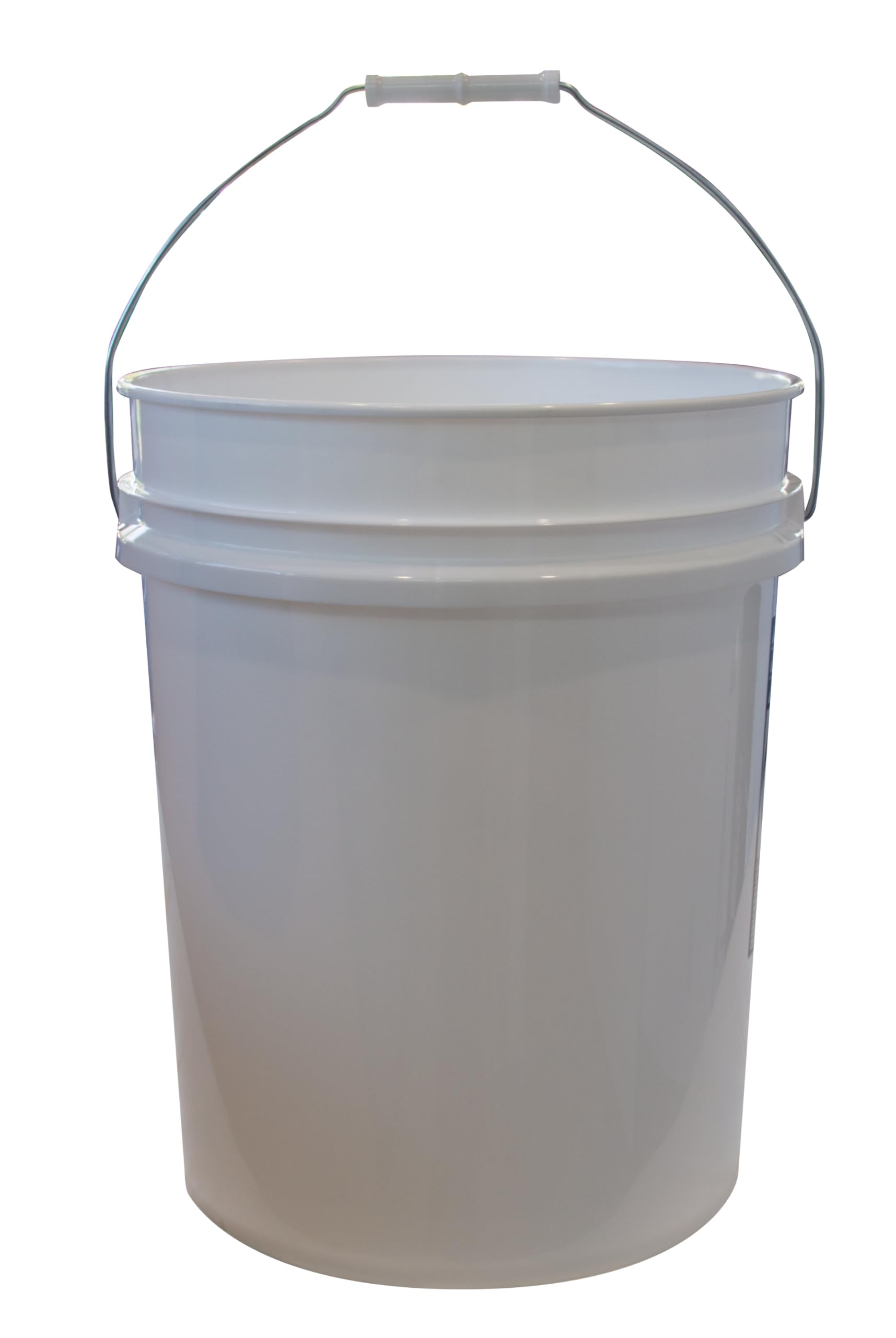 Argee 10 Buckets and 10 Lids, White (5 Gallon) - Plastic Material (RG5500/10)