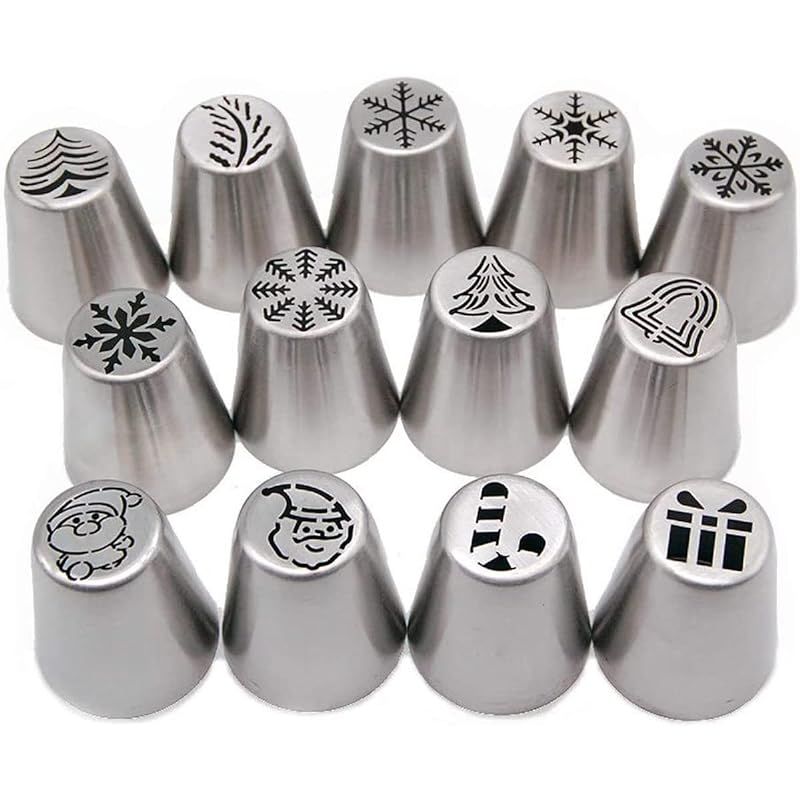 Mua 13pcs Christmas Flower Frosting Tip Nozzles Set, Icing Tips ...