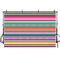 MEHOFOND 7x5ft Mexican Fiesta Theme Party Colorful Stripes Backdrop Cinco De Mayo Festival Photography Background Cactus Banner Decoration Event Table Banner Child Portrait Photo Booth Background
