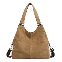 Canvas Handbags for Women Ladies Vintage Hobo Tote Bag Casual Shoulder Bag Daily Purse