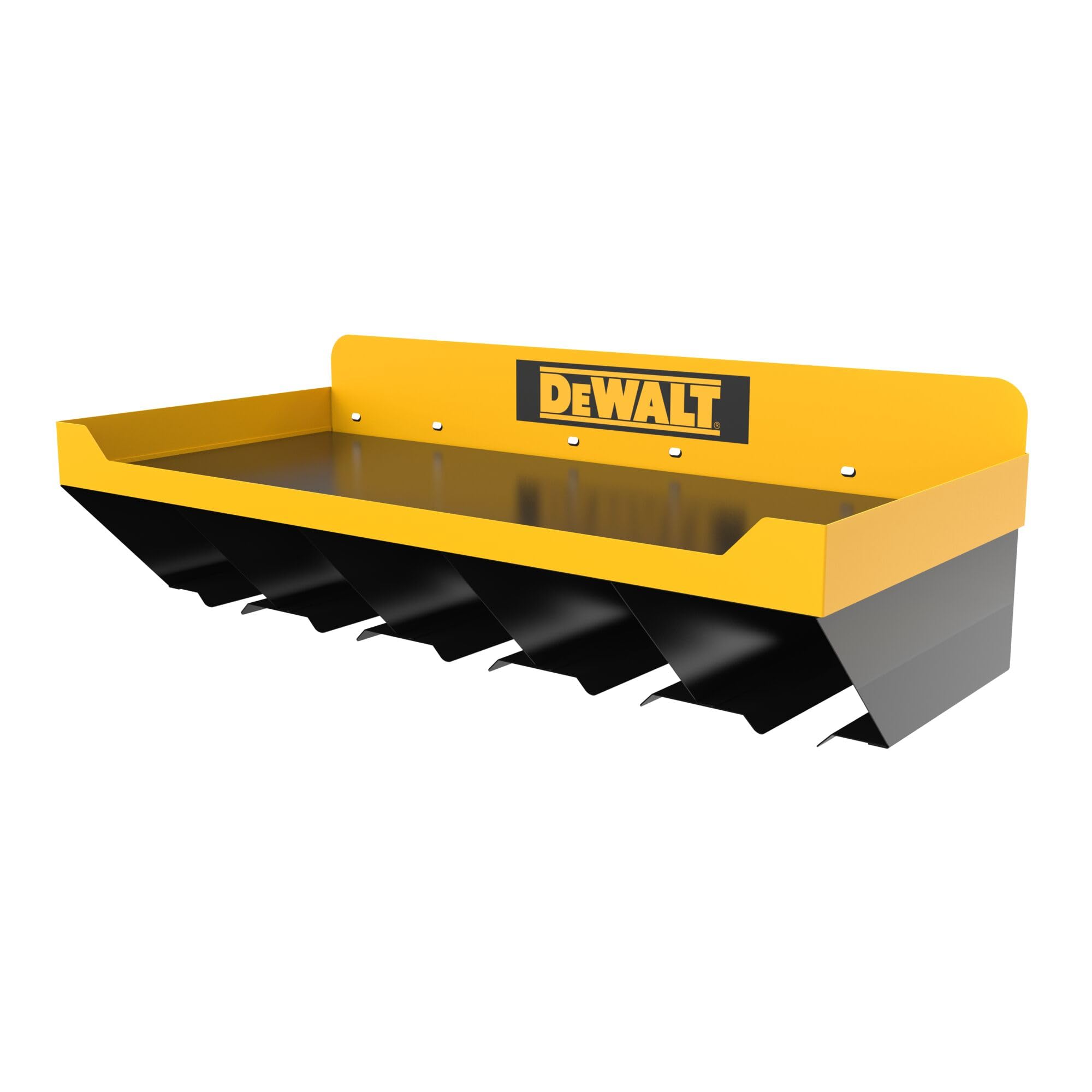 DEWALT Tool Organizer, Power Tool Storage Shelf, Hold up to 5 Tools, 100lb Capacity, DEWALT Workshop Storage System Compatible (DWST82822)