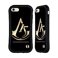 Head Case Designs Officially Licensed Assassin's Creed Crest 15th Anniversary Graphics Hybrid Case Compatible with Apple iPhone 7/8 / SE 2020 & 2022