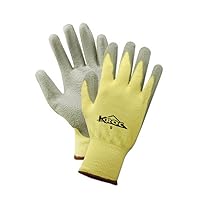 MAGID Dry Grip Level A2 Cut Resistant Work Gloves, 12 PR, Polyurethane Coated, Size 12/XXXL, Reusable, 13-Gauge Para-Aramid (Kevlar) Shell (KEV437)