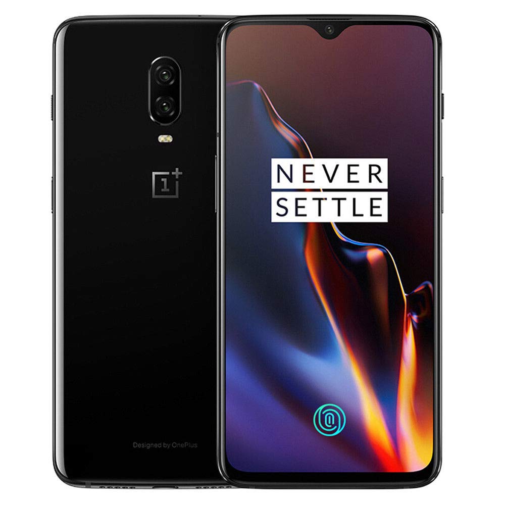 OnePlus 6T A6013 128GB Storage + 8GB Memory T-Mobile and GSM + Verizon Unlocked 6.41 inch AMOLED Display Android 9 - Mirror Black US Version
