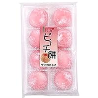 Kubota Daifuku Ichigo Fruits Mochi Peach Flavor Japanese Rice Cake (8 pcs) - 7.4oz/210g (Pack of 1)