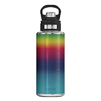 Tervis Rainbow Flavor Triple Walled Insulated Tumbler Travel Cup Keeps Drinks Cold, 32oz Wide Mouth Bottle, Stainless Steel