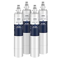 GLACIER FRESH RPWFE (with CHIP) Refrigerator Water Filter, Replacement for GE RPWFE, RPWF, WSG-4, WF277, GFE28GMKES, PFE28KBLTS, GFD28GSLSS, PWE23KSKSS, GYE22HMKES, DFE28JSKSS, Pack of 4