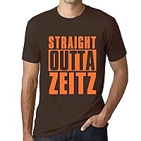 Men's Graphic T-Shirt Straight Outta Zeitz Eco-Friendly Limited Edition Short Sleeve Tee-Shirt Vintage Birthday