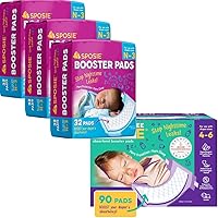 Sposie Diaper Booster Pads - Diaper Pads Inserts Overnight, Cloth Diaper Inserts and Overnight Diapers Size N-3 & 4-6, Diaper Liners Baby Products, Nighttime Diapers
