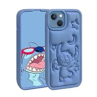 Compatible with iPhone 13 Mini/12 Mini Case, Cute 3D Cartoon Unique Cool Soft Silicone Animal Character Protector Boys Kids Girls Gifts Cover Housing Skin Shell Cases for iPhone 12 Mini/13 Mini