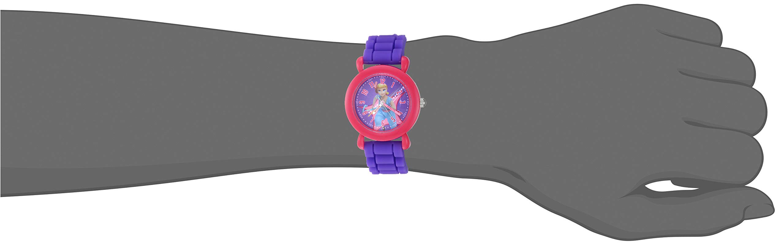 Disney Toy Story Kids' Plastic Time Teacher Analog Quartz Silicone Strap Watch