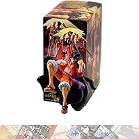 Monke y D. Luffy II: 15cm Battle Record Collection Statue Figurine Bundled with 1 A.C.G. Compatible Theme Trading Card (19614)