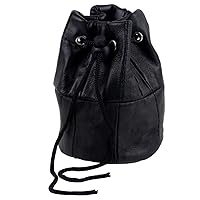 Drawstring Coin Pouch - Black, Black, One Size, Coin Pouch
