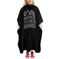 Trust Me I M an Engineer Printed Barber Cape Hair Cutting Apron Professional Salon Haircut Capes for Men Women