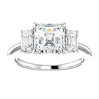 1.80 CT Heart Cut Moissanite Engagement Ring Wedding Bridal Ring Set, Diamond Ring, Anniversary Solitaire Halo Accented Promise Vintage Antique Gold Silver Ring for Her (4.5)