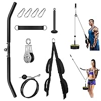 Weight Cable Pulley System Gym, Cable Weight Pulley System Attachments for Home Gym Pulley System Gym LAT Pull Down, Biceps Curl Workout