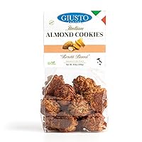 Giusto Sapore Almond Cookies Brutti Buoni - Imported from Italy and Family Owned 8.8oz