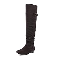 DREAM PAIRS Women's Suede Over The Knee Thigh High Winter Boots