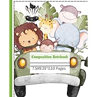 “Adventure Awaits! Kids’ Composition Notebook: Journal notebook for children | 110 pages 7.5x9.25