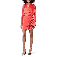 The Drop Women's Mack Silky Wrap Mini Dress