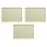 Set of 3 (OF-14) 16.5 inches (42 cm) Long Cloth Tray, Yellow Most NS