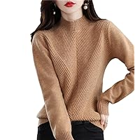 100% Pure Cashmere Sweater Autumn Winter Women's Turtleneck Pullover Female Knitted Wool Jumpers