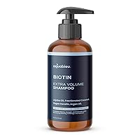 Biotin Shampoo – Natural Thickening & Volumizing For Thicker Fuller Hair - Infused With Coconut Oil, Keratin, Argan & Jojoba Oil - Awapuhi Fragrance - No Sulfates or Parabens - 16oz