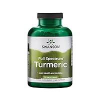 Turmeric Antioxidant, Joint Health, Cardiovascular, Liver Detox, Mood and Memory Support Supplement Curcuma Longa (Rhizome) 720 mg, 240 Capsules, 120 Servings, 1.44 Grams per Serving