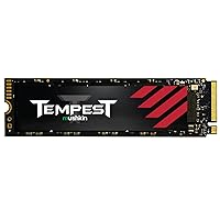 Mushkin Tempest – 256GB PCIe Gen3 x4 NVMe 1.4 – M.2 (2280) Internal Solid State Drive (SSD) – 3D NAND Flash - (MKNSSDTS256GB-D8)