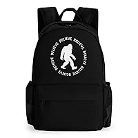 Bigfoot Sasquatch I Believe Laptop Backpack Lightweight Travel Shoulder Bag Casual Daypack for Men Women