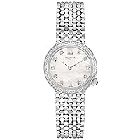 Bulova 96r206 Womens Pearl Dial Watch