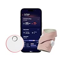 Dream Sock® - FDA-Cleared Smart Baby Monitor - Track Live Pulse (Heart) Rate, Oxygen in Infants - Receive Notifications - Dusty Rose