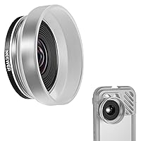 NEEWER HD 10X Macro Lens with Detachable Diffuser Hood Only for 17mm Thread Backplate, Compatible with SmallRig NEEWER iPhone Samsung Phone Cage with 17mm Lens Adapter, LS-28