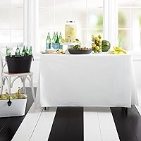Living Tablevogue Fitted PEVA Table Cover White 72
