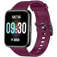 Smart Watch, Fitness Tracker with 44mm AMOLED Display, Fitness Watch with Heart Rate & SpO2 Monitor, Steps Calories Counter, IP68 Waterproof Pedometer Watch Compatible with Android iOS