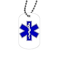 Rogue River Tactical EMT EMS Paramedic Dog Tag Pendant Jewelry Necklace Gift Ambulance Star of Life