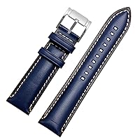 RAYESS for Fossil BQ2363/2453 ME3099 3052 3054 FS5380/5453 FS4735 FS4812 Cowhide Strap Vintage Genuine Leather Watchband 20 22mm (Color : 10mm Gold Clasp, Size : 22mm)