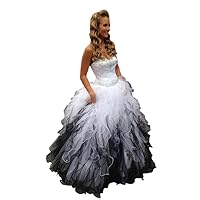 Mollybridal Sweetheart Ruffles Ball Gown Wedding Dresses Tulle Crystals Beaded Corset Back 2023