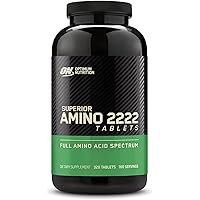 Superior Amino 2222 Tablets, Complete Essential Amino Acids, EAAs, 320 Count