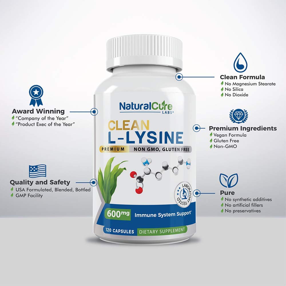 Natural Cure Labs Bundle: L-Lysine + Monolaurin + Clean L-Lysine