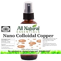 Nano Colloidal Copper Colloidal Minerals Supplement Colloidal Copper Liquid Copper Mineral 2oz 240ppm Bottle Kosher Certified all natural colloidal Copper for Adults, Men, Women, Kids