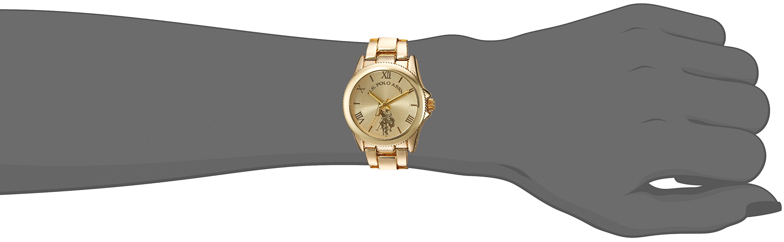 U.S. Polo Assn. Women's USC40043 Analog Display Analog Quartz Gold Watch